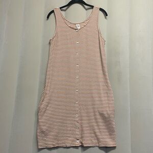 Kate Quinn Women’s Dress Medium Organic Cotton Blend Striped Sustainable